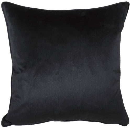 PIPED ROYAL VELVET - Black - Little Gems Interiors