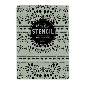 Annie Sloan Faux Bone Inlay Stencil - Little Gems Interiors